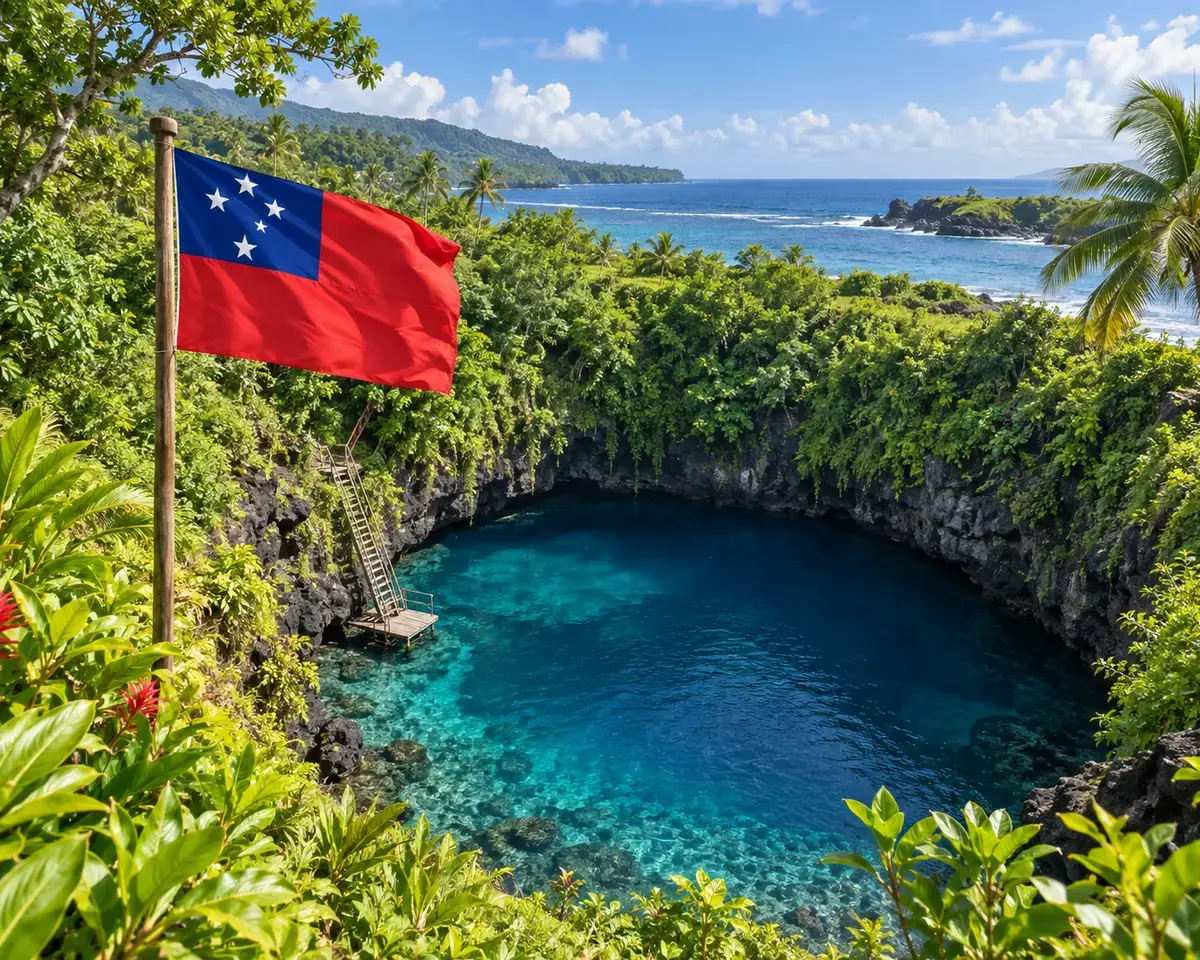 Travelling in Samoa